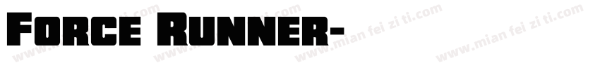 Force Runner字体转换